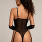 GIA – Noir Tül Body & Eldiven Seti - Noir