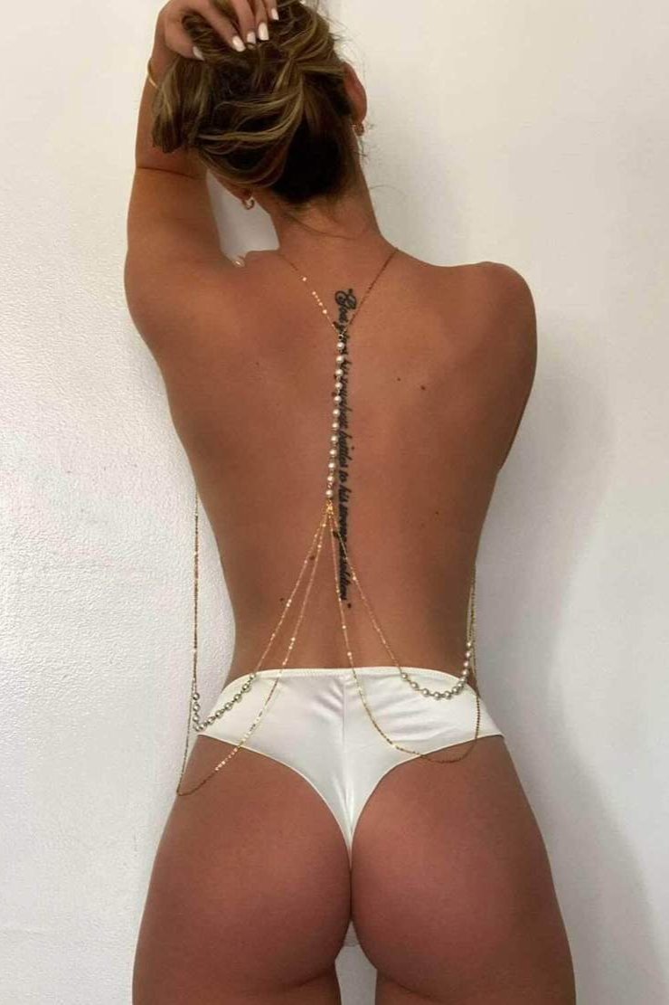 LUZ – Reversible Gold Body Chain with Velvet Touch - Gold