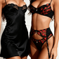 Night Passion Set — ISIS Black Nightie & Passion Set