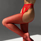 LUX – Iridescent Crystal-Embellished Stockings - Noir