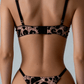 Leopard satin todelt sæt – AMARA