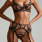 ONA – Noir Lace & Satin Three-Piece Set - Noir