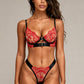 KAE – Rouge Lace & Noir Contrast Set - Rouge & Black
