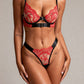 KAE – Rouge Lace & Noir Contrast Set - Rouge & Black