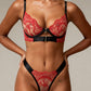 KAE – Rouge Lace & Noir Contrast Set - Rouge & Black