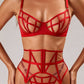 OPHA – Rouge Graphic Tulle Five-Piece Set - Rouge