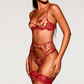 MIR – Lingerie Set Four Pieces - Rouge