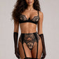 BREA – Noir Lace Three-Piece Lingerie Set - Noir