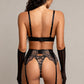 BREA – Noir Lace Three-Piece Lingerie Set - Noir