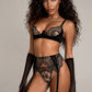 BREA – Noir Lace Three-Piece Lingerie Set - Noir