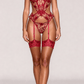 MIRA – Three-Piece Lingerie Set - Rouge