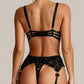 Firedelt lingerisæt med lårløkke - ADAGIO