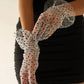 RIA – Dotted Tulle & Lace Cuff Gloves - Noir