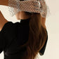 RIA – Dotted Tulle & Lace Cuff Gloves - Noir