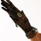 RUE – Dotted Tulle & Lace Cuff Gloves - Noir