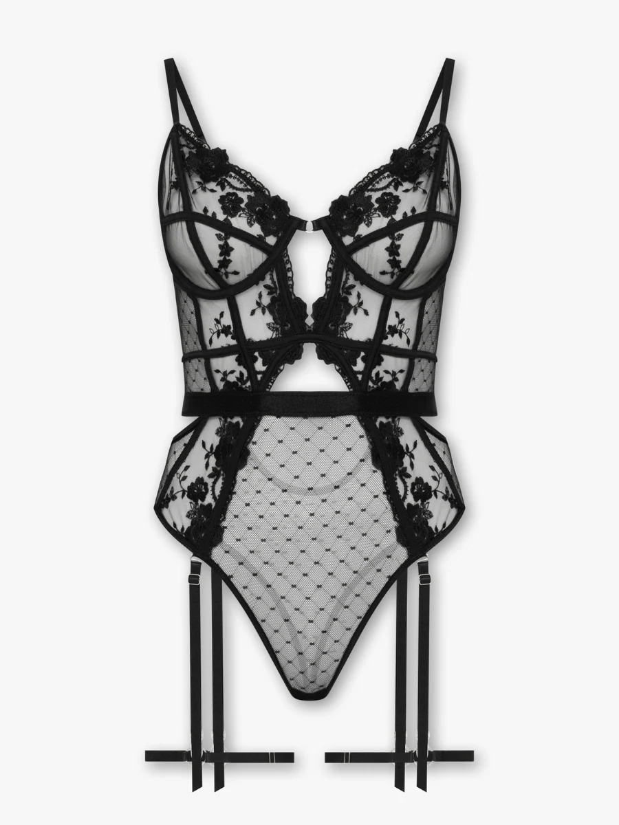 Natalia Bodysuit -  Black