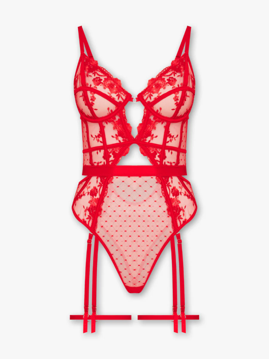 Natalia Bodysuit -  Red